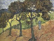 Vincent Van Gogh Landscape with Tree and  Figures (nn04) china oil painting artist